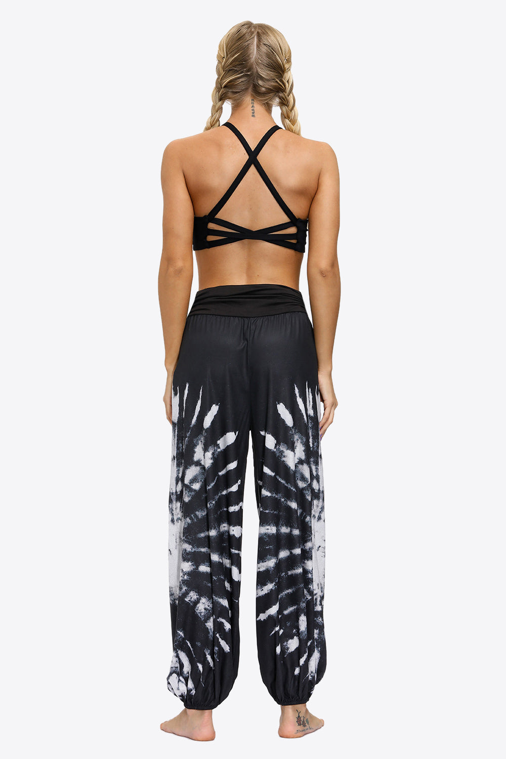 Exotic Style Printed Ruched Pants