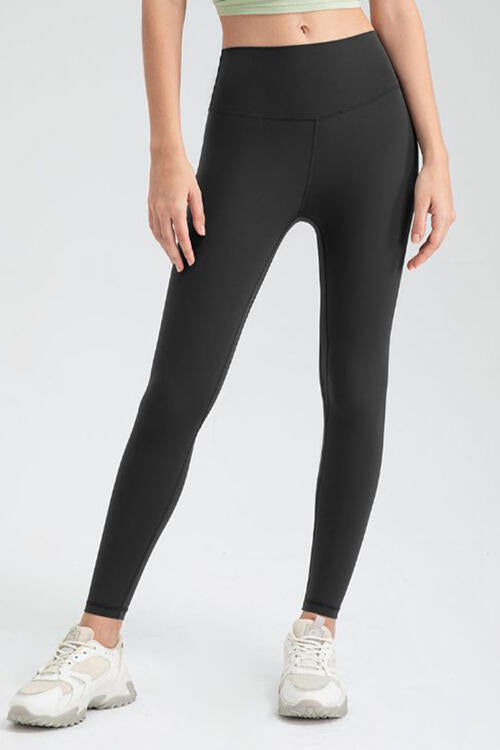 Wide Waistband Slim Fit Active Leggings