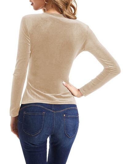 Surplice Long Sleeve T-Shirt