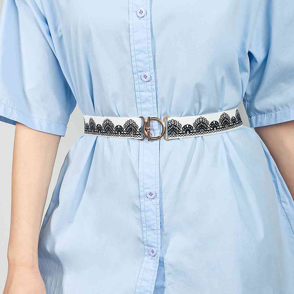 Toggle Clasp Elastic Belt